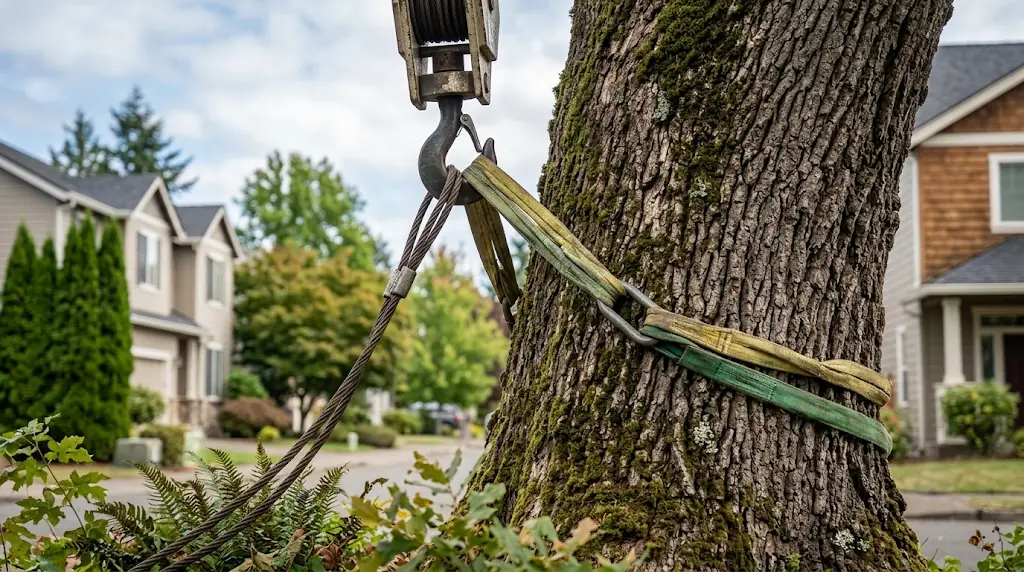 Crane Assisted Tree Removal